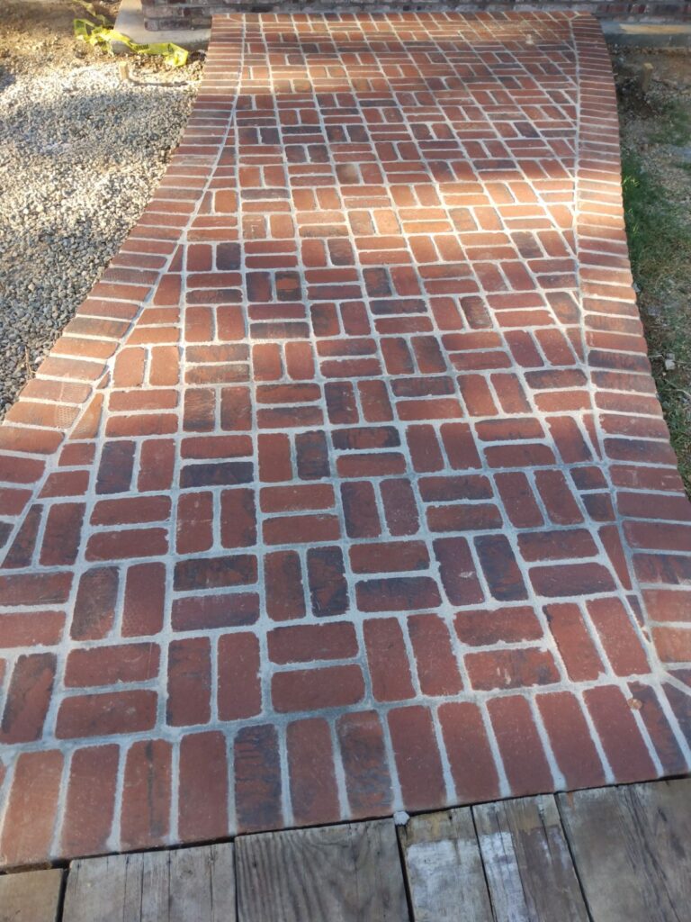 Brick walkway